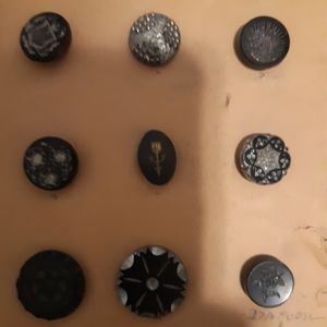 Vintage glass buttons
